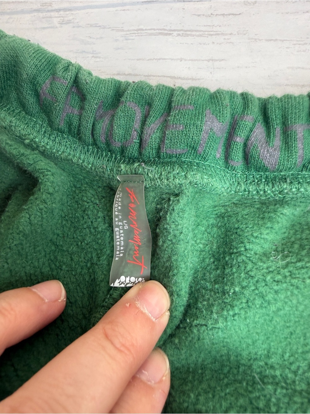 Free People Forest Green sweatpants with pockets - Picture 6 of 6